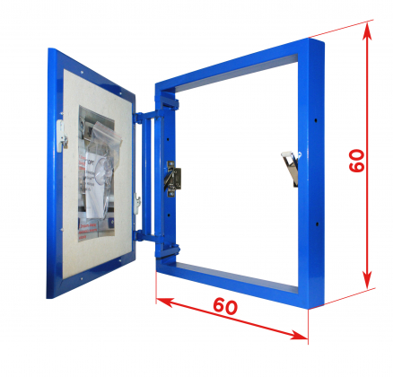 Люк ревизионный 600*600 под плитку, на петле K 60/60 LYUKER