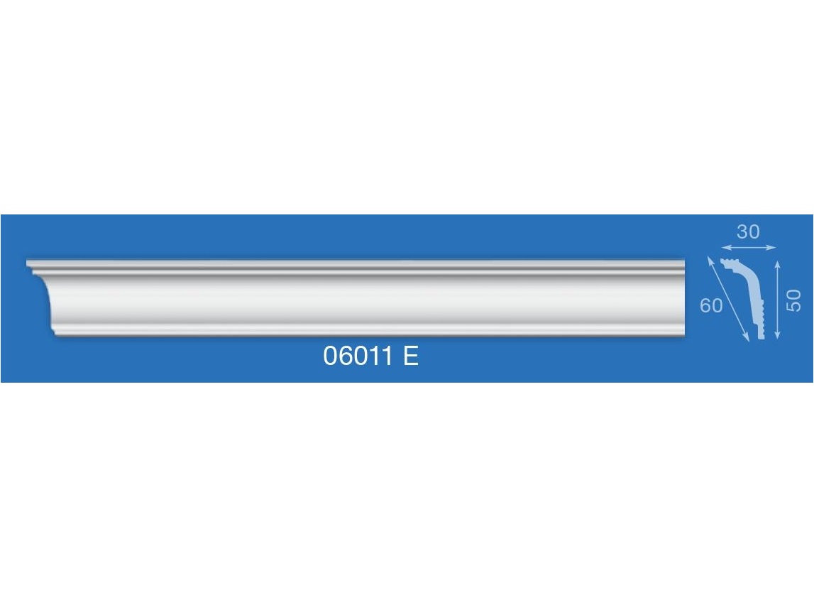 Плинтус потолочный 2,0м 06011Е (30/50) Формат