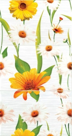 Плитка 250*400 Киров Фиори Ромашка панно 3шт