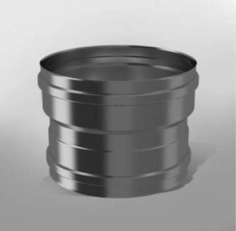 Адаптер переход для печи АПМ-Р D140/150мм, AISI 430/0,8мм ТиС