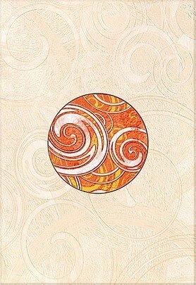 Плитка 278*405 AZORI Фьюжн Коралл Рондо  декор