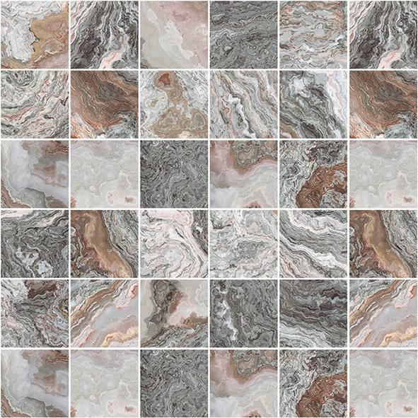 Плитка 300*300 Laparet Gray мозаика серая
