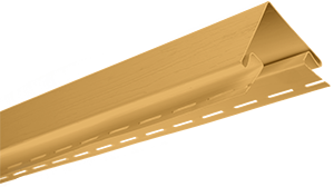 Сайдинг виниловый угол наружный 3,05м золотистый