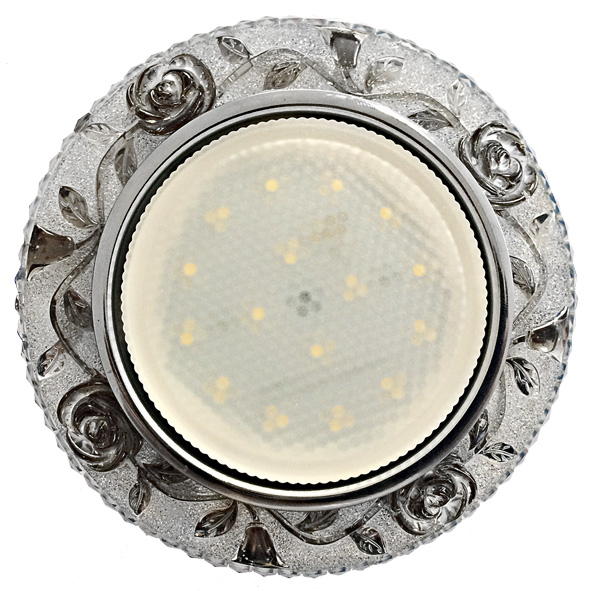 Светильник потолочный GX53 LED Decor Прованс прозрачно-черный