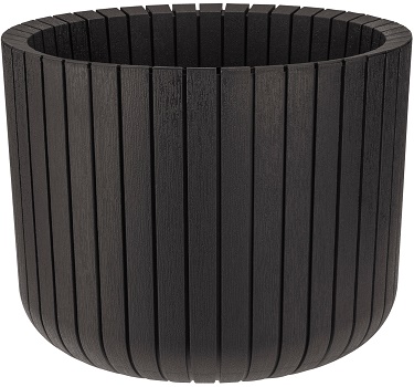 Кашпо пластм. Шато 250*200мм коричневый ротанг 8,0л М3039