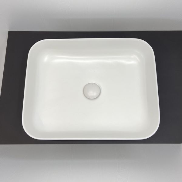 Умывальник T-Y9378MW матовый белый для столешницы (500*390*135) COMFORTY