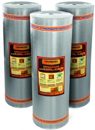 Изоляция "Теплоизол-Ф" 3мм шир1,2/1*(30) мет. д/бани