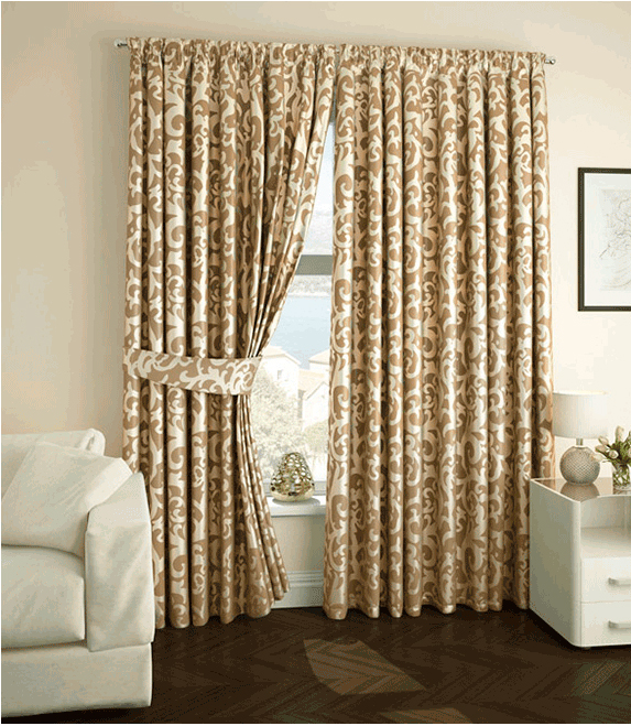 Портьерная штора Жаккард бежевый  J501-02(210*260)