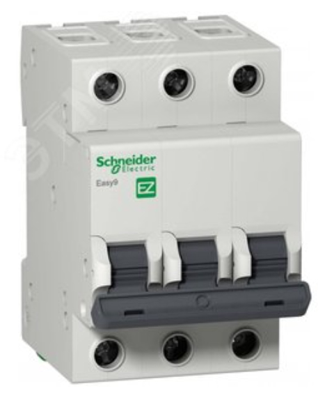 Выключатель автомат 3полюс 50А С 4.5кА Easy9 Schneider Electric EZ9F34350