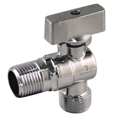 Кран шаровый угловой 1/2"ш х 3/4"ш STI для стир.машин