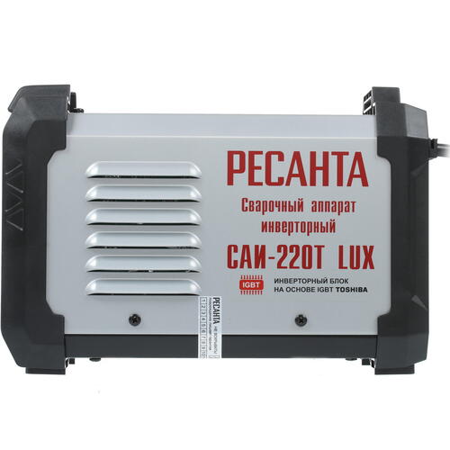 Сварочный аппарат инверторный САИ 220Т LUX 10-220А, 6,2кВт, до 5мм, 140-260В Ресанта