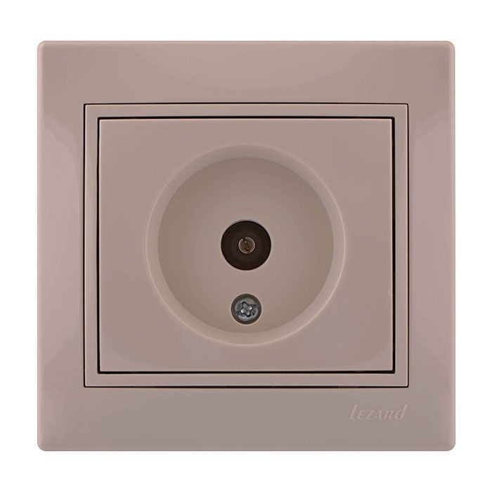 Розетка MIRA TV оконечная бежевая с бежевой вставкой 701-0303-130