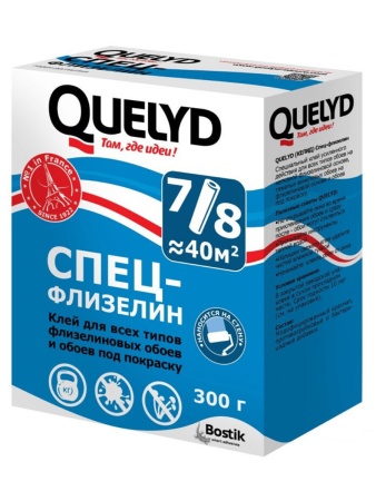 Клей обойный QUELYD СПЕЦ-ФЛИЗЕЛИН 300гр 
