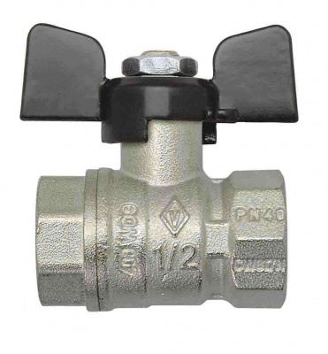 Кран шаровый 3/4" гг бабочка 302 Bugatti