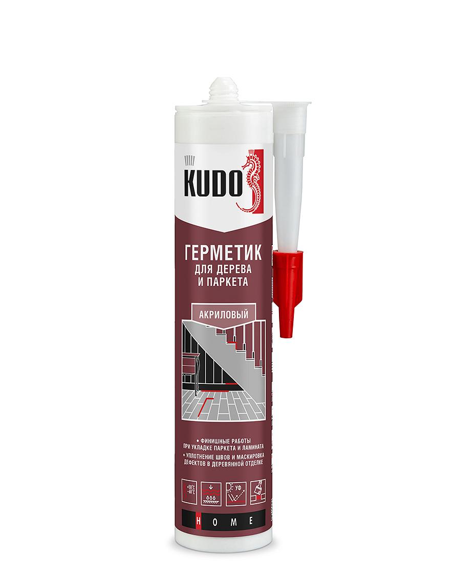 Герметик д/древесины и паркета Белый KUDO 280мл 