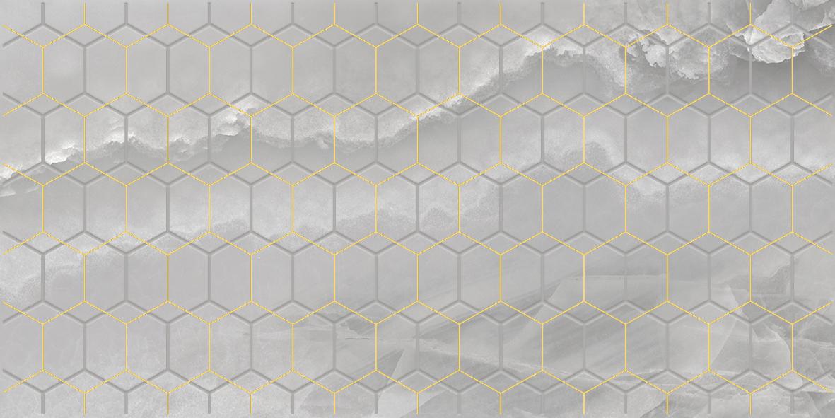 Плитка 250*500 Laparet Prime декор серый