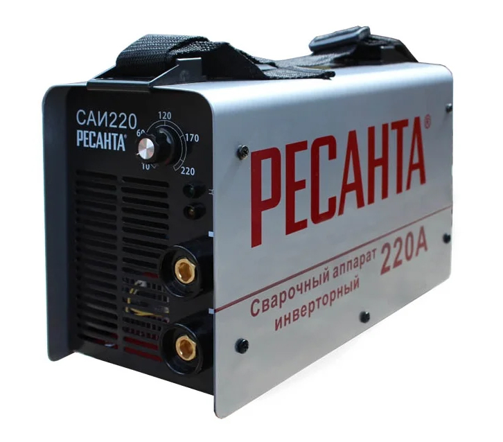 Сварочный аппарат инверторный САИ 220 10-220А, 6,0кВт, до 5мм, 140-260В Ресанта