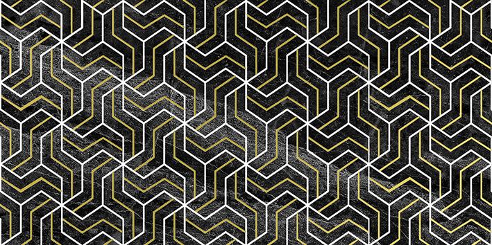 Плитка 300*600 Laparet Crystal Fractal декор черный