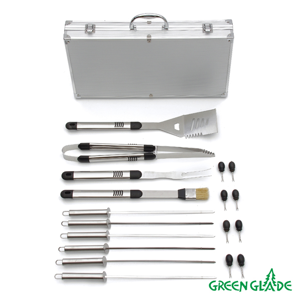 Набор для гриля SC007, 18 предметов, в чемодане
