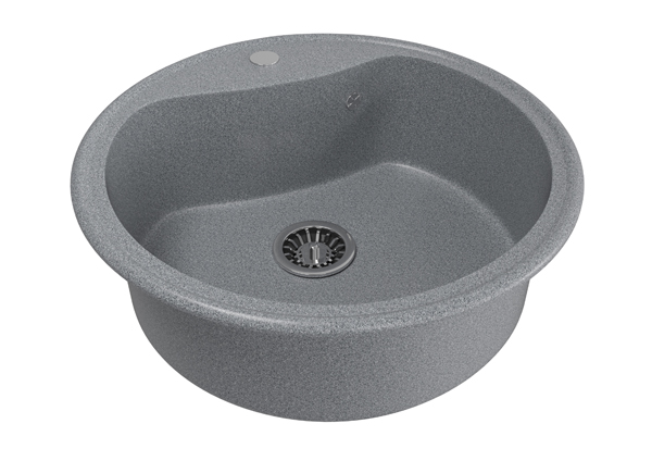 Мойка MIXLINE ML-GM09 круглая темно-серая (309) 490мм