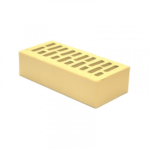 Кирпич керам одинарный лицевой пустотелый М200 Слоновая кость Тюмень 540шт