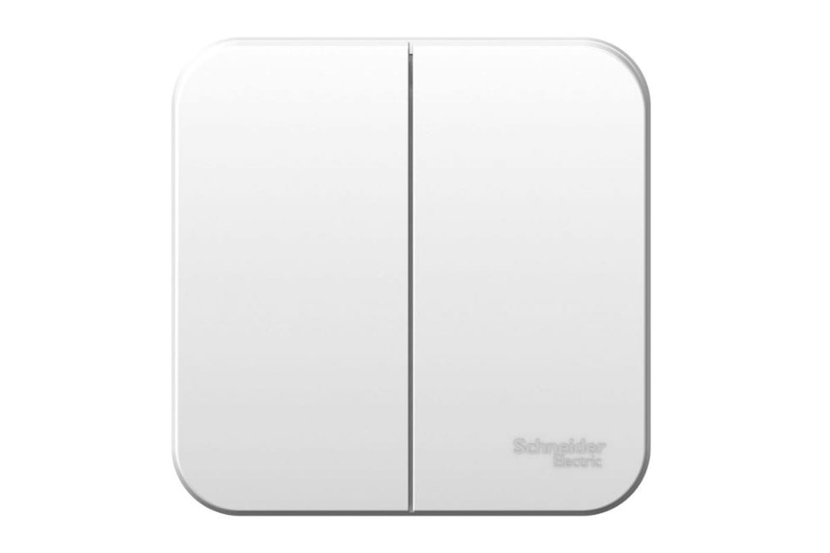 Выключатель BLANCA 2клав наружн белый 250В 10А BLNVA105011