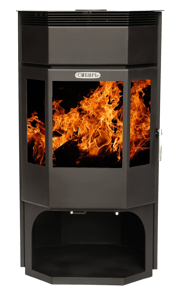 Печь-камин СИБИРЬ-12, 200-300м3, D150, НМК