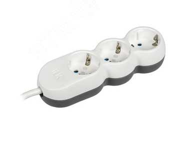 Удлинитель бытовой 3 розетки 1,5м Uno с/з 16А IEK WYP53-16-03-D15-Z
