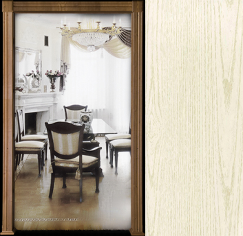 Арка "Параллель" ПВХ Ясень белый   600-1000*190*2200   стандарт, б/плинтус