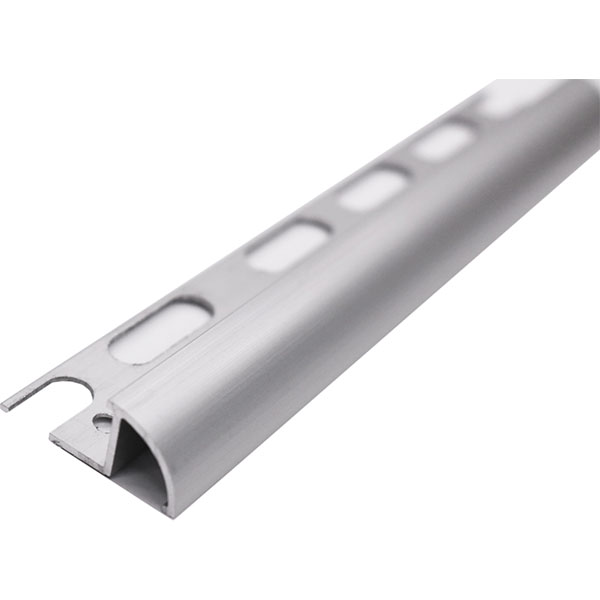 Профиль д/кафеля ПВХ внешний 9мм серебро 2,5м Cezar