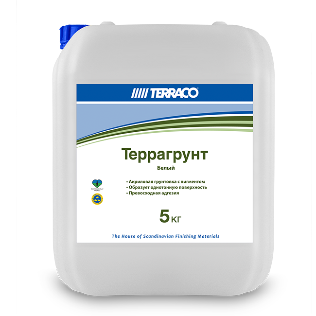 Грунтовка проникающая TERRACO Террагрунт 5,0кг Белый