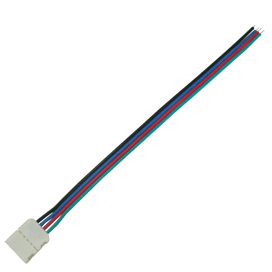 Коннектор LED соед. с одним 4-х конт.зажим. 10мм с кабелем 15см Ecola SC41C1ESB