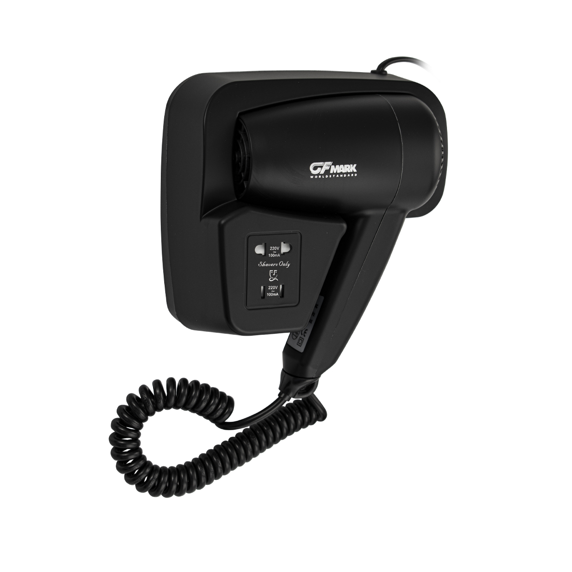 Фен д/волос 1,2кВт, черный GFmark 6813