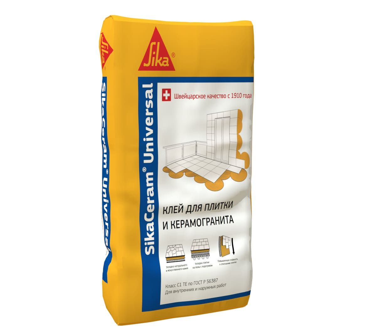 Клей плиточный SikaCeram® Universal  25,0кг, С1 ТE