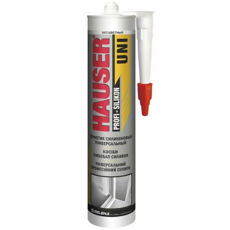 Герметик силикон белый Hauser универсальный 260мл 