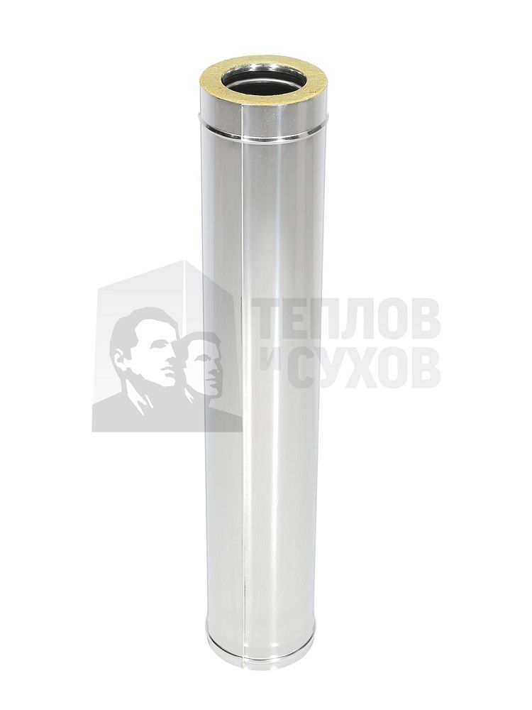 Труба сендвич ТТ-Р, L=1000мм, D115/200мм, AISI 430/0,8-430/0,5мм ТиС