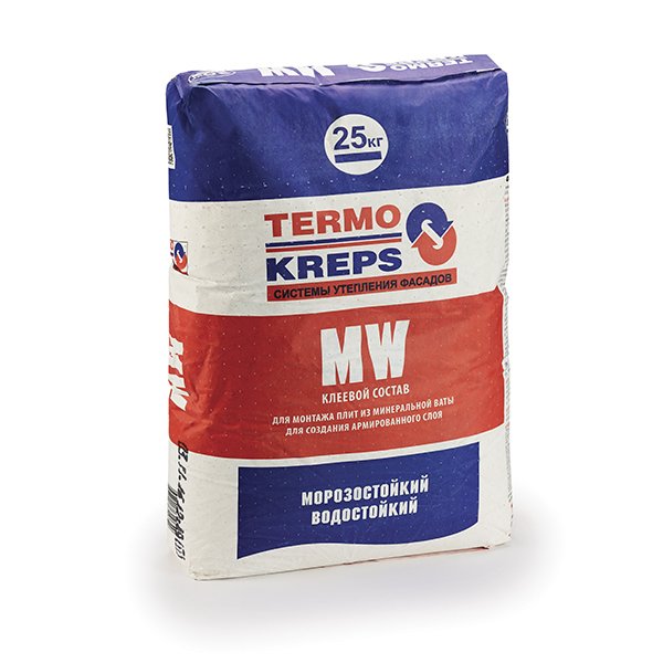 Клей д/прикл. и армир. минваты КРЕПС TERMOKREPS "MW" 25,0кг 