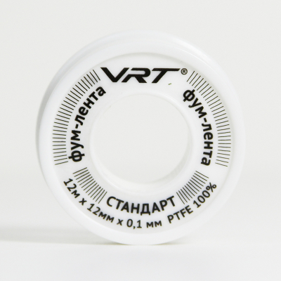 Лента фум VRT для воды (12мм*0,1мм*12м,) 