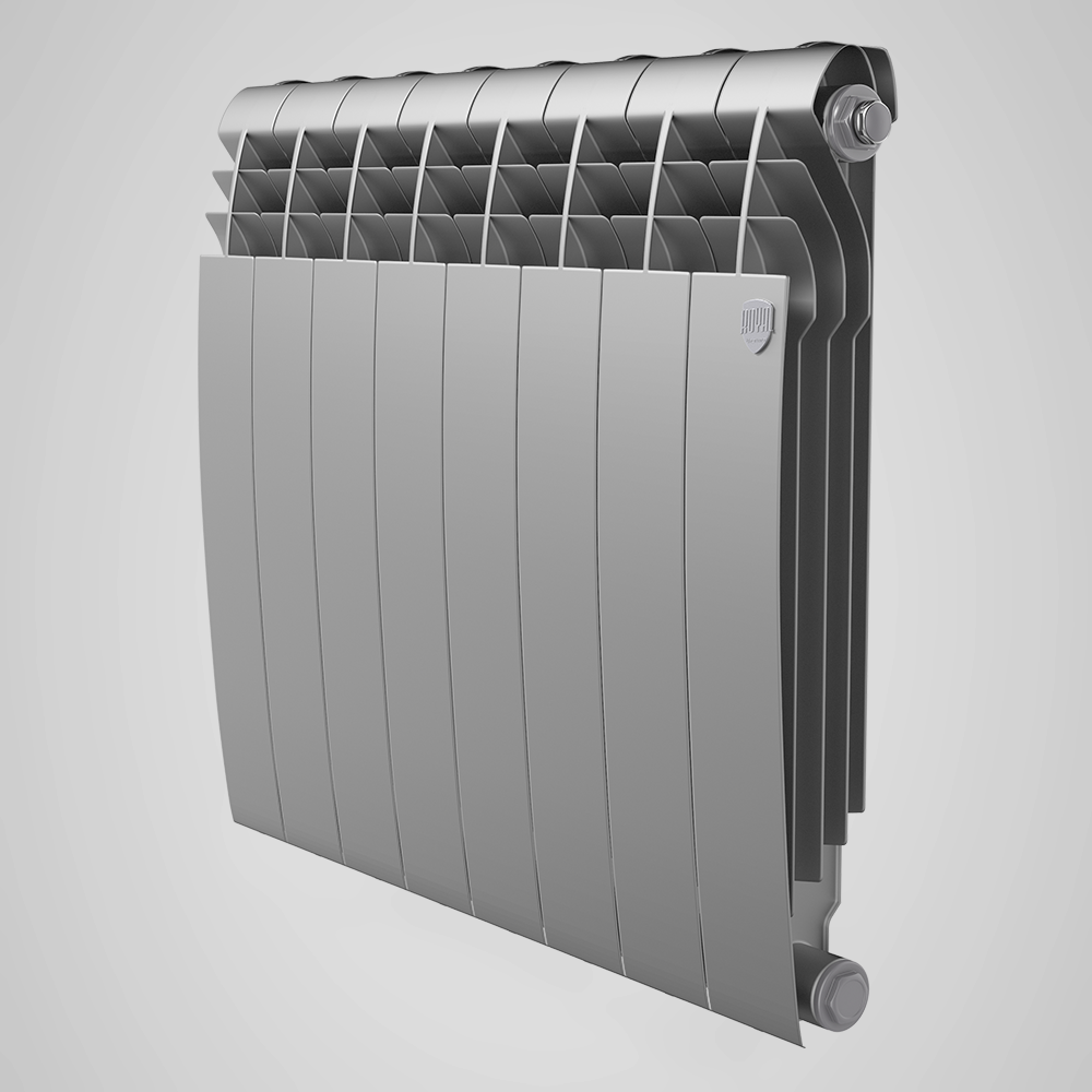 Радиатор биметаллический ROYAL THERMO BiLiner 500*87 Silver Satin 6 сек.