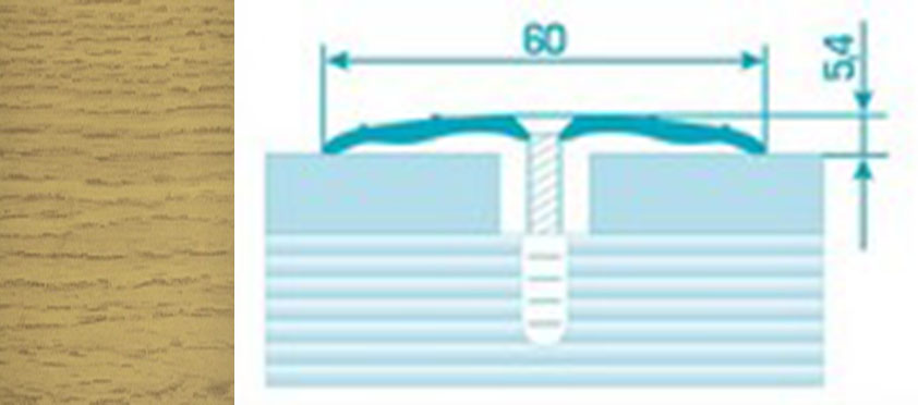 Порог ПС 07 90 шир 60мм клен 085