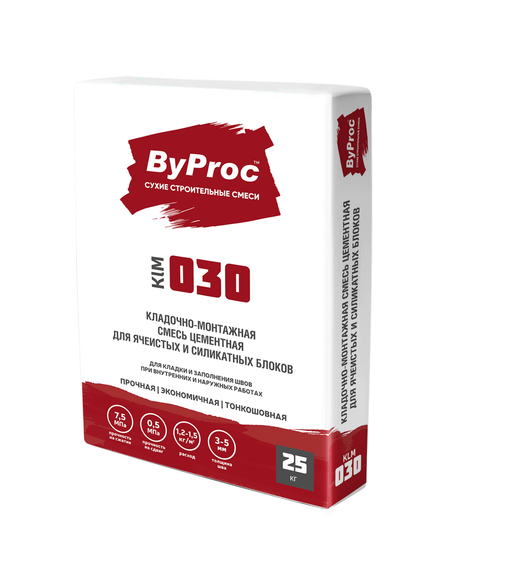 Клей/смесь кладочная для блоков Бипрок KLM-030 W  25,0кг зимний до -15гр.