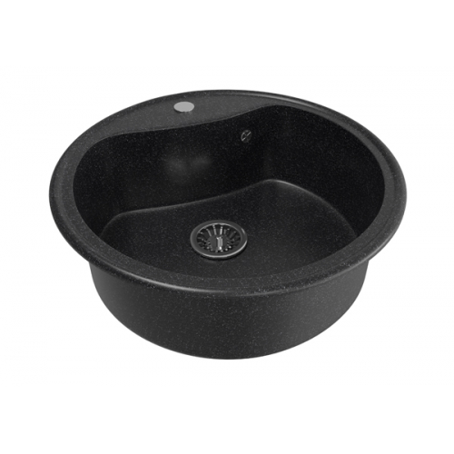 Мойка MIXLINE ML-GM09 круглая черная (308) 510мм
