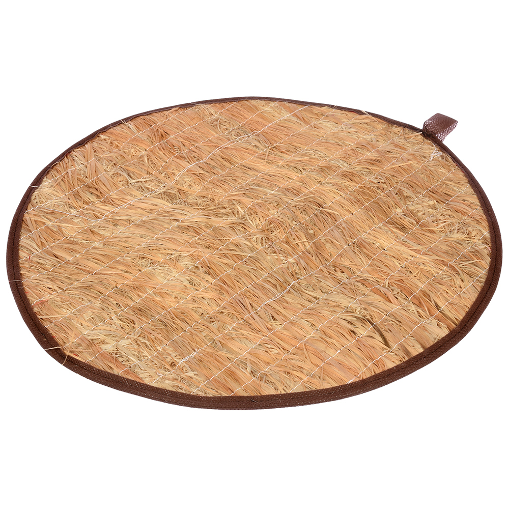 Коврик круглый, лыко, 450х450мм д/бани 33265