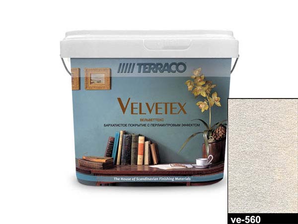 Декоративное покрытие 1кг перламутровое Вельветтекс VE560