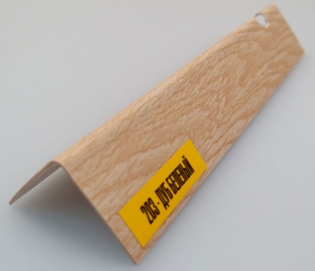 Панели пласт  угол дуб беленый 30*30 торцевой 2,7м Идеал