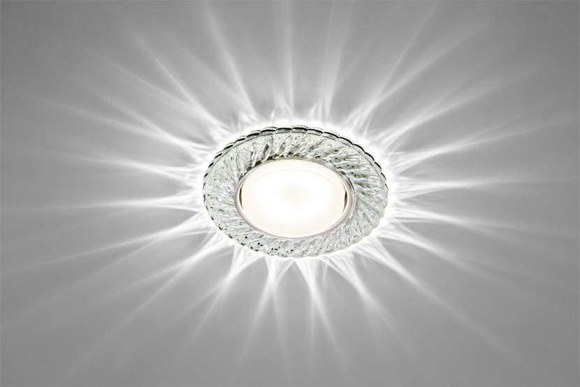 Светильник потолочный GX53 LED-31-1 прозрачный 00-0891