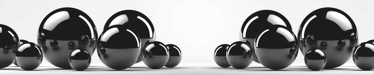 Фартук Листовая панель ПВХ Черные шары 3,0м Ур.