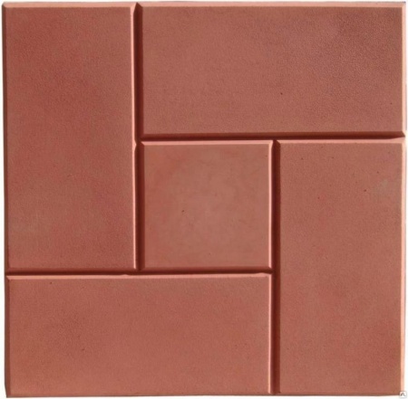 Плитка тротуарная Калифорния 300*300*30 красная 