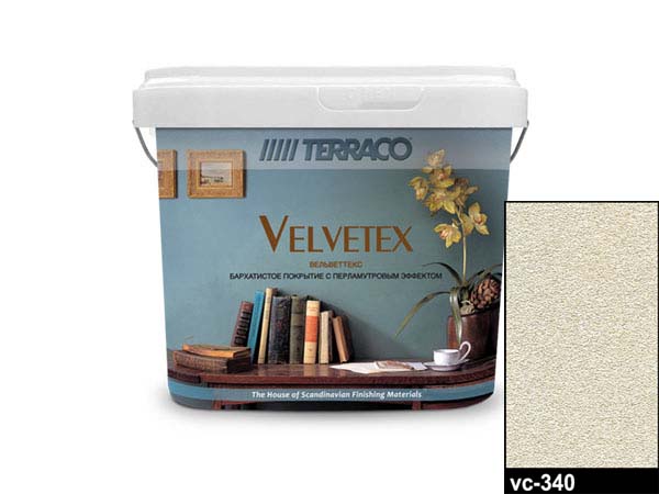 Декоративное покрытие 1кг перламутровое Вельветтекс VC340
