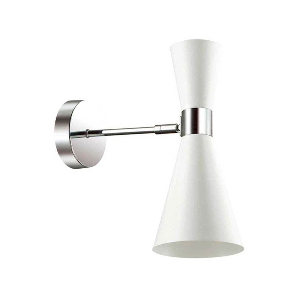 Бра LUMION MODERNI QUINN 3661/1W LN18 153  хром/мат.бел E14 1*60W